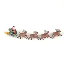 Animated Flaming Sleigh & Reindeer Figure