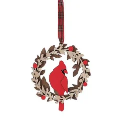 Cardinal Wreath Orn