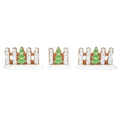 Gingerbread Xmas Fence St/3