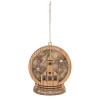 Globe With Church Orn