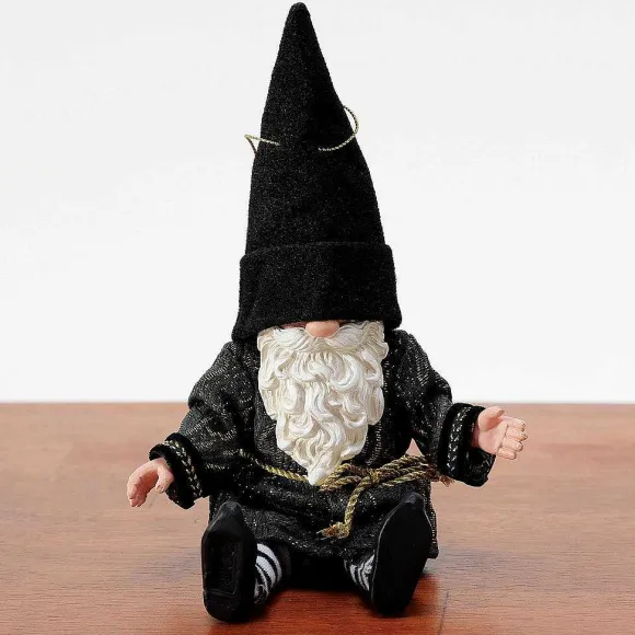Gnome Black And Gold Orn