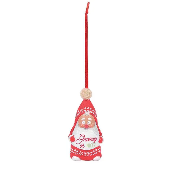 Gnomey Or Nice Ornament