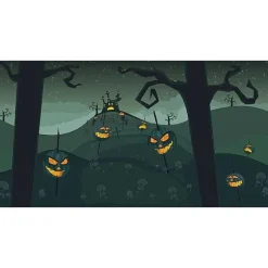 Halloween Backdrop, Set Of 2