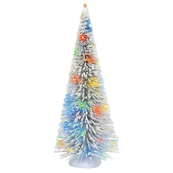 Lit Frosted White Sisal Tree