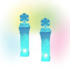 Lit Ice Castle Corners
