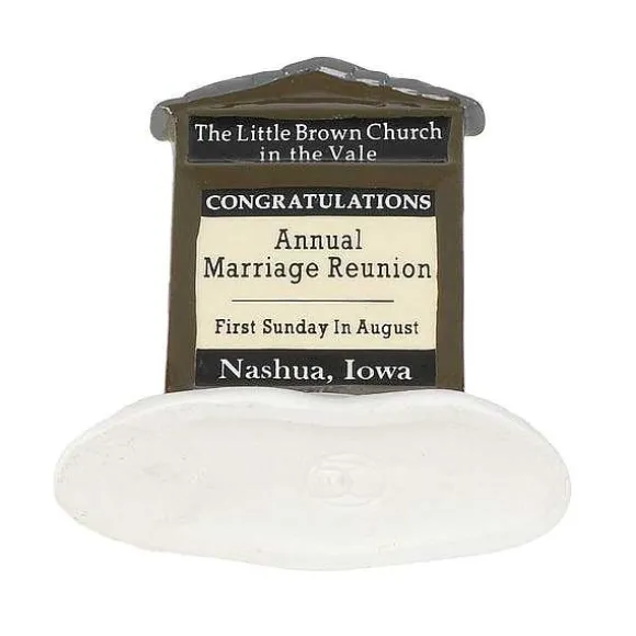 Little Brown Church In The Vale Ceramic Sign