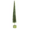 Med. Green Glitter Spike Tree