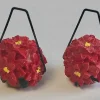 Poinsettia Baskets-Set Of 2