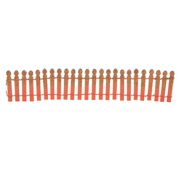 Pumpkin Orange Glitter Fence