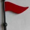 Red Flag W/ Black Pole