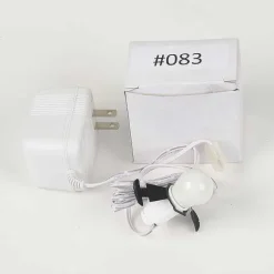 Replacement Adapter 3V Dc 800Ma White W/Light And Male Aux Clip