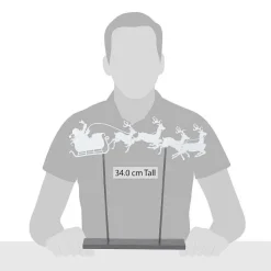 Santa's Sleigh Silhouette